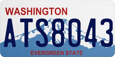 WA license plate ATS8043