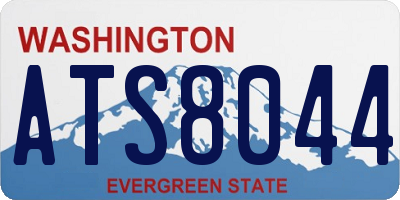 WA license plate ATS8044