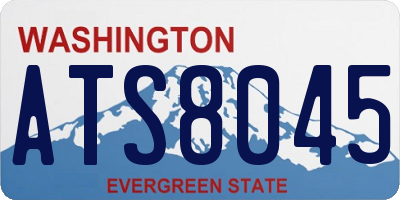 WA license plate ATS8045