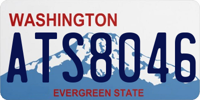 WA license plate ATS8046