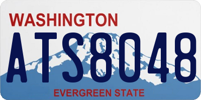 WA license plate ATS8048
