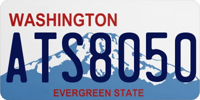 WA license plate ATS8050