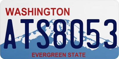WA license plate ATS8053