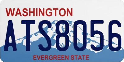 WA license plate ATS8056