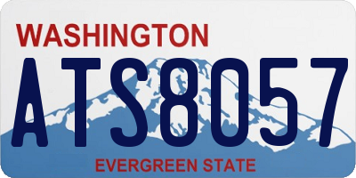 WA license plate ATS8057