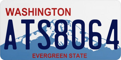 WA license plate ATS8064