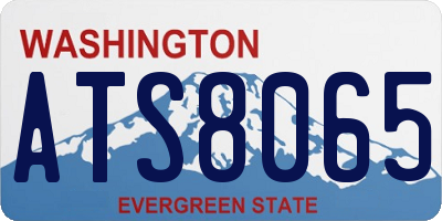 WA license plate ATS8065
