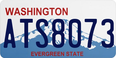 WA license plate ATS8073