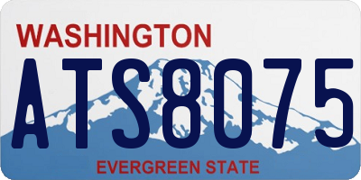 WA license plate ATS8075