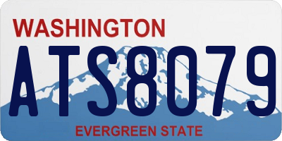 WA license plate ATS8079