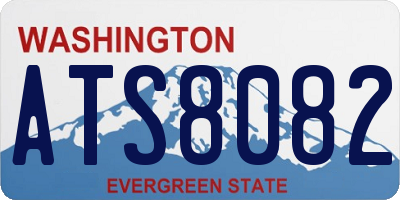 WA license plate ATS8082