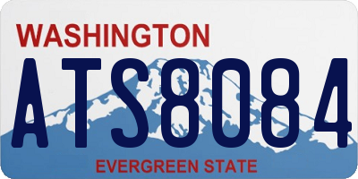 WA license plate ATS8084