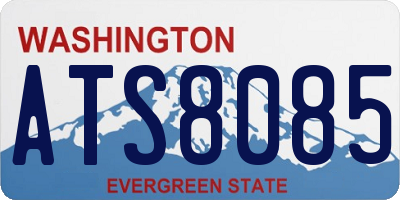 WA license plate ATS8085