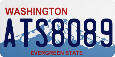 WA license plate ATS8089