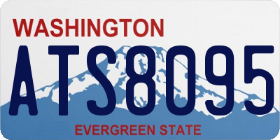 WA license plate ATS8095
