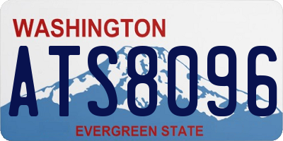 WA license plate ATS8096