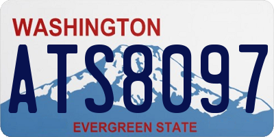 WA license plate ATS8097