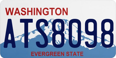 WA license plate ATS8098