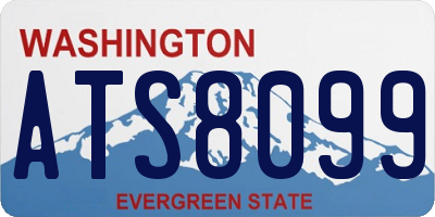 WA license plate ATS8099