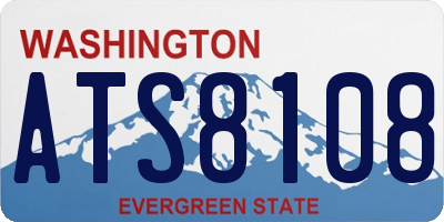 WA license plate ATS8108