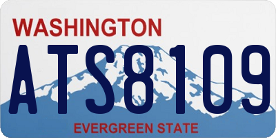 WA license plate ATS8109