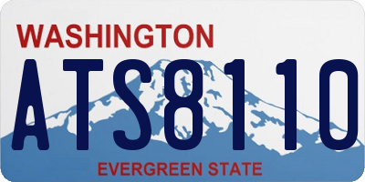 WA license plate ATS8110