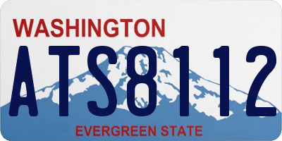 WA license plate ATS8112