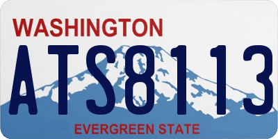 WA license plate ATS8113