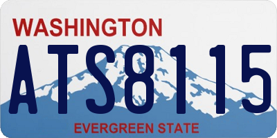 WA license plate ATS8115