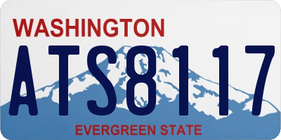 WA license plate ATS8117