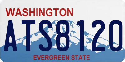 WA license plate ATS8120