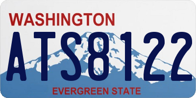 WA license plate ATS8122