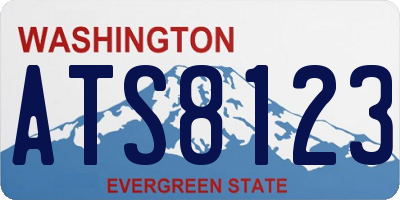 WA license plate ATS8123