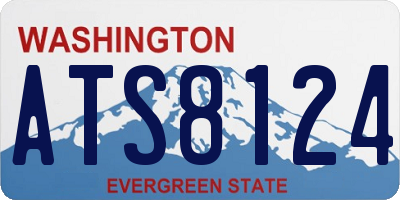 WA license plate ATS8124
