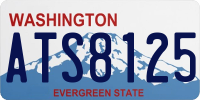 WA license plate ATS8125