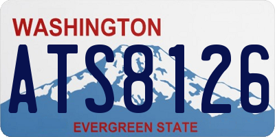 WA license plate ATS8126
