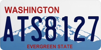 WA license plate ATS8127
