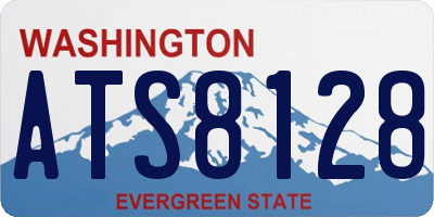 WA license plate ATS8128