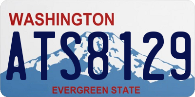 WA license plate ATS8129