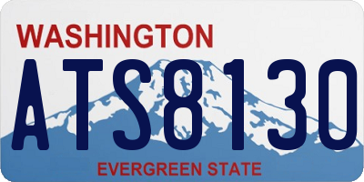 WA license plate ATS8130