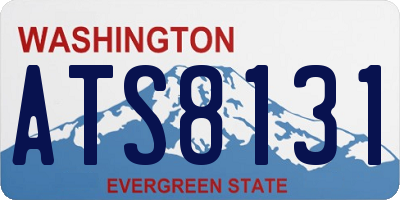 WA license plate ATS8131