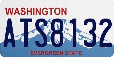 WA license plate ATS8132
