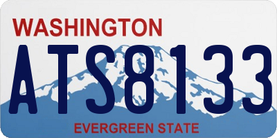 WA license plate ATS8133