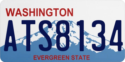 WA license plate ATS8134