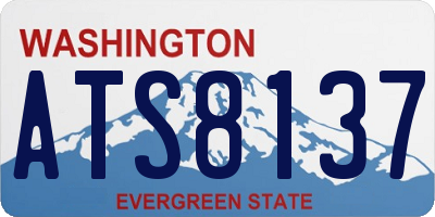 WA license plate ATS8137