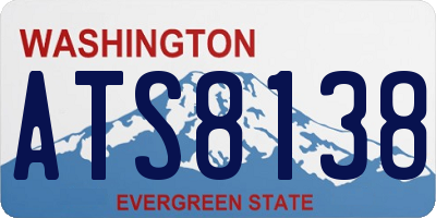WA license plate ATS8138