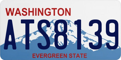 WA license plate ATS8139