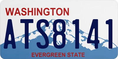 WA license plate ATS8141