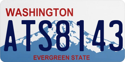 WA license plate ATS8143