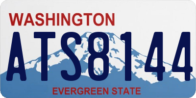 WA license plate ATS8144